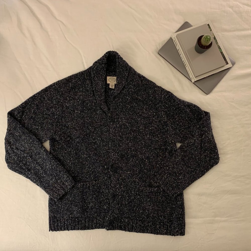 L Men's Dark  grey cardigan